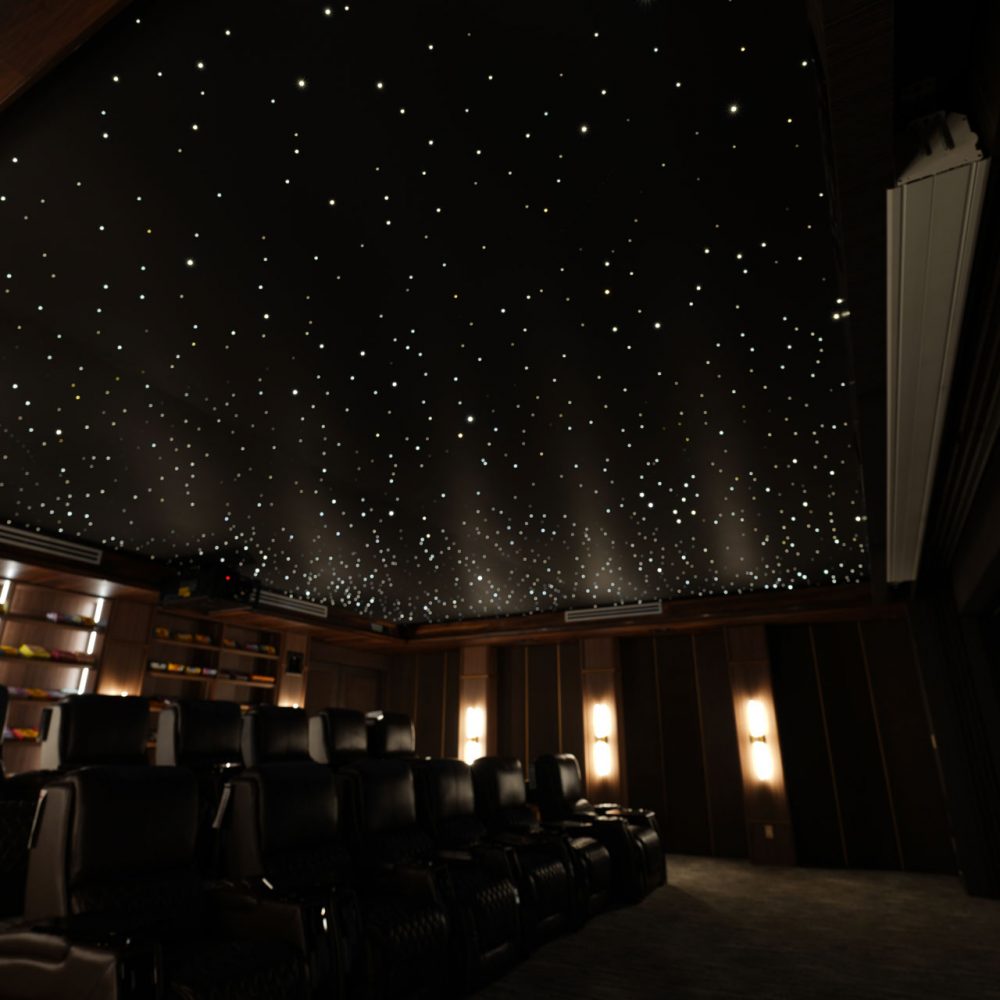 Captivating Galaxy Sky Ceiling for Florida Home Theaters